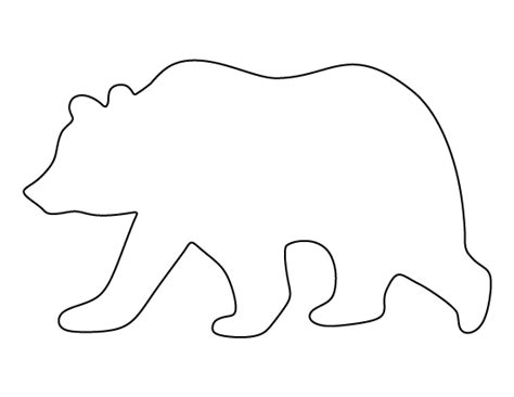 Bear Outline Printable